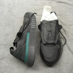 Adidas Futurepacer Shoes Mens 10 Core‎ Black Carbon Green Leather Sneakers NEW